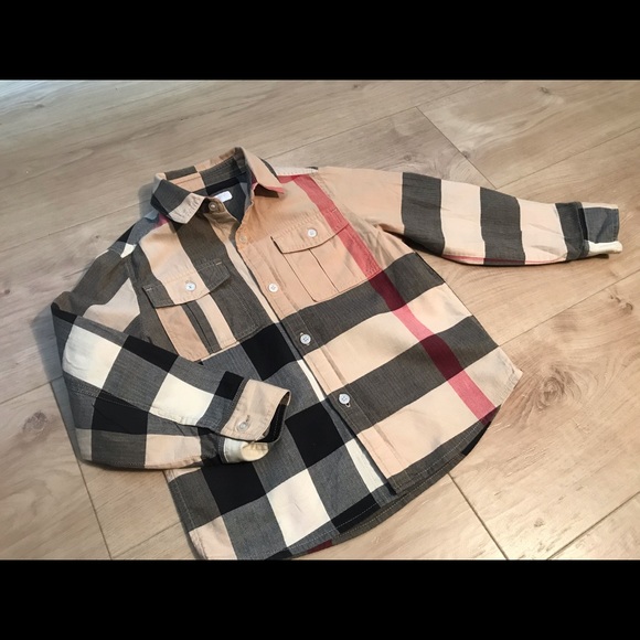 Burberry Other - BURBERRY BABY BOYS BEIGE CHECK SHIRT